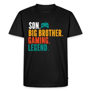 Big Brother Video Gamer New Brother Gaming - T-shirt Premium bio Homme - noir - Devant - Nico (187cm)