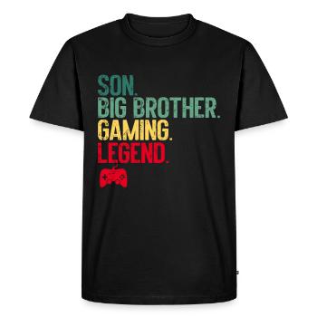 Big Brother Video Gamer New Brother Gaming - T-shirt Premium bio Homme - noir - Devant - Nico (187cm)