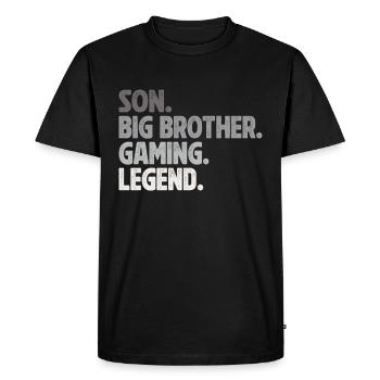 Big Brother Video Gamer New Brother Gaming - T-shirt Premium bio Homme - noir - Devant - Nico (187cm)