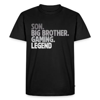 Big Brother Video Gamer New Brother Gaming - T-shirt Premium bio Homme - noir - Devant - Nico (187cm)