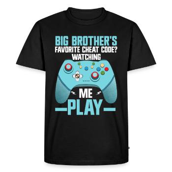Big Brother Video Gamer New Brother Gaming - T-shirt Premium bio Homme - noir - Devant - Nico (187cm)