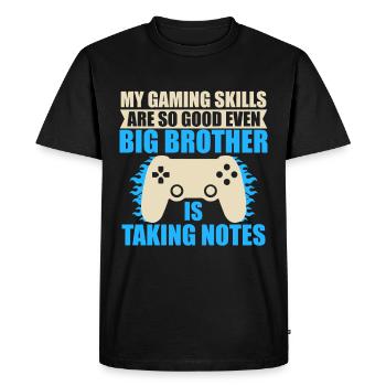 Big Brother Video Gamer New Brother Gaming - T-shirt Premium bio Homme - noir - Devant - Nico (187cm)