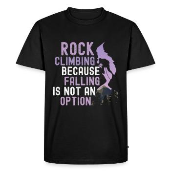 Escalade Montagne Bloc Escalade Grimpeur - T-shirt Premium bio Homme - noir - Devant - Nico (187cm)