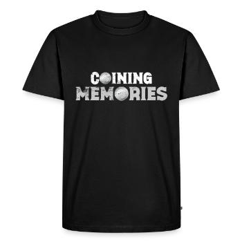 Coin Collectors Numismatics Collecting Coins - Men's Premium Organic T-Shirt - black - Front - Nico (187cm)