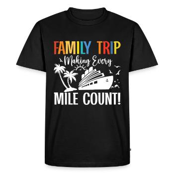 Cruise Family Trip Family Patry Ship Holidays - Men's Premium Organic T-Shirt - black - Front - Nico (187cm)
