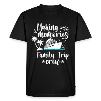 Cruise Family Trip Family Patry Ship Holidays - Men's Premium Organic T-Shirt - black - Front - Nico (187cm)
