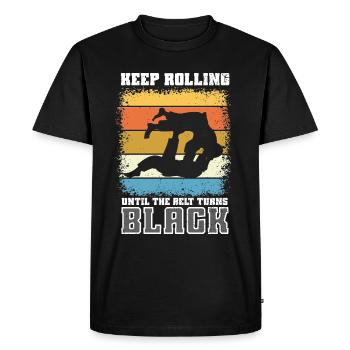Jiu Jitsu Brésilien BJJ MMA Grappling - T-shirt Premium bio Homme - noir - Devant - Nico (187cm)