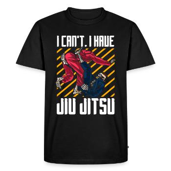 Jiu Jitsu Brésilien BJJ MMA Grappling - T-shirt Premium bio Homme - noir - Devant - Nico (187cm)