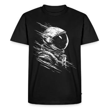 Astronaute dessin Art Motif graphique astronaute - T-shirt Premium bio Homme - noir - Devant - Nico (187cm)