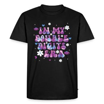 Décoration d’anniversaire à deux chiffres filles 10 - T-shirt Premium bio Homme - noir - Devant - Nico (187cm)