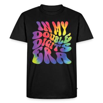 Décoration d’anniversaire à deux chiffres filles 10 - T-shirt Premium bio Homme - noir - Devant - Nico (187cm)