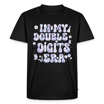 Décoration d’anniversaire à deux chiffres filles 10 - T-shirt Premium bio Homme - noir - Devant - Nico (187cm)