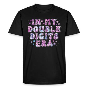 Décoration d’anniversaire à deux chiffres filles 10 - T-shirt Premium bio Homme - noir - Devant - Nico (187cm)