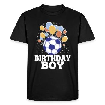 Fête d’équipe d’anniversaire Bulden Soccer Player Bday - T-shirt Premium bio Homme - noir - Devant - Nico (187cm)