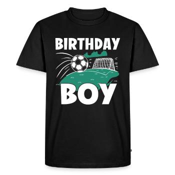 Fête d’équipe d’anniversaire Bulden Soccer Player Bday - T-shirt Premium bio Homme - noir - Devant - Nico (187cm)