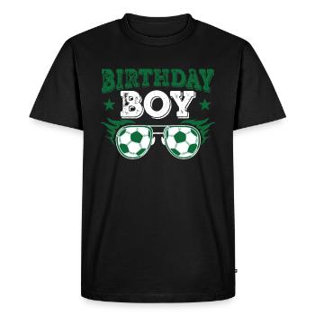 Fête d’équipe d’anniversaire Bulden Soccer Player Bday - T-shirt Premium bio Homme - noir - Devant - Nico (187cm)