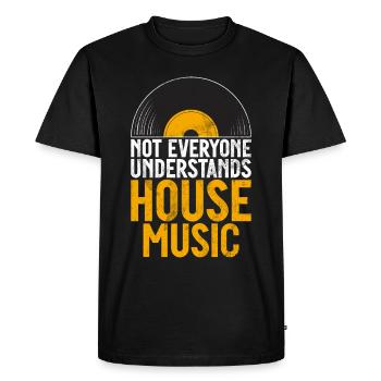 House Music EDM Rave DJ Electro Deep House Lover - T-shirt Premium bio Homme - noir - Devant - Nico (187cm)