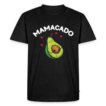 Avocat Maman Mamacado Maman Enceinte - T-shirt Premium bio Homme - noir - Devant - Nico (187cm)