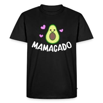 Avocat Maman Mamacado Maman Enceinte - T-shirt Premium bio Homme - noir - Devant - Nico (187cm)