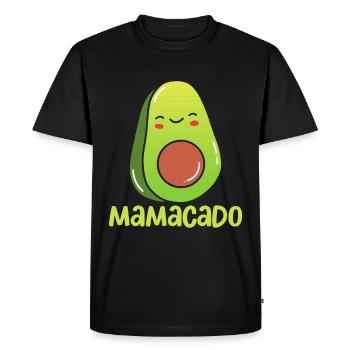 Avocat Maman Mamacado Maman Enceinte - T-shirt Premium bio Homme - noir - Devant - Nico (187cm)