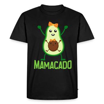 Avocat Maman Mamacado Maman Enceinte - T-shirt Premium bio Homme - noir - Devant - Nico (187cm)