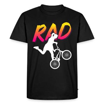 BMX Rider Fille Vélo Vélo Cascade Racing Enfants - T-shirt Premium bio Homme - noir - Devant - Nico (187cm)