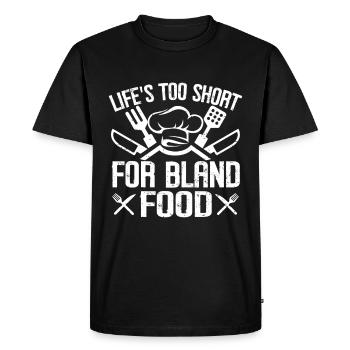 Cuisine Amateur de cuisine Chef culinaire - T-shirt Premium bio Homme - noir - Devant - Nico (187cm)