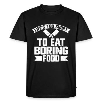 Cuisine Amateur de cuisine Chef culinaire - T-shirt Premium bio Homme - noir - Devant - Nico (187cm)