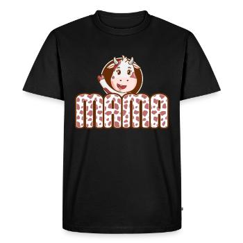 Mère Cowboy anniversaire famille match partie - T-shirt Premium bio Homme - noir - Devant - Nico (187cm)