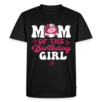 Mère Cowboy anniversaire famille match partie - T-shirt Premium bio Homme - noir - Devant - Nico (187cm)