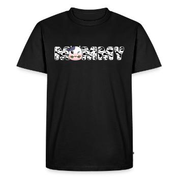 Mère Cowboy anniversaire famille match partie - T-shirt Premium bio Homme - noir - Devant - Nico (187cm)