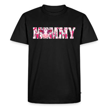 Mère Cowboy anniversaire famille match partie - T-shirt Premium bio Homme - noir - Devant - Nico (187cm)
