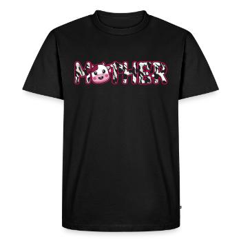 Mère Cowboy anniversaire famille match partie - T-shirt Premium bio Homme - noir - Devant - Nico (187cm)