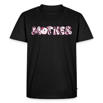 Mère Cowboy anniversaire famille match partie - T-shirt Premium bio Homme - noir - Devant - Nico (187cm)