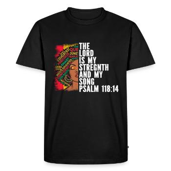 African American Christ Jesus Black Women - Men's Premium Organic T-Shirt - black - Front - Nico (187cm)