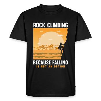 Escalade Montagne Bloc Climble Climber - T-shirt Premium bio Homme - noir - Devant - Nico (187cm)