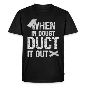 Ruban adhésif Engineer Humorous pour hommes - T-shirt Premium bio Homme - noir - Devant - Nico (187cm)