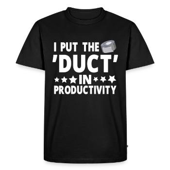 Ruban adhésif Engineer Humorous pour hommes - T-shirt Premium bio Homme - noir - Devant - Nico (187cm)