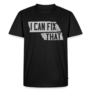 Ruban adhésif Engineer Humorous pour hommes - T-shirt Premium bio Homme - noir - Devant - Nico (187cm)
