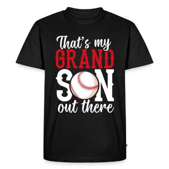 Baseball Nana Baseball Granny Game Day - Men's Premium Organic T-Shirt - black - Front - Nico (187cm)