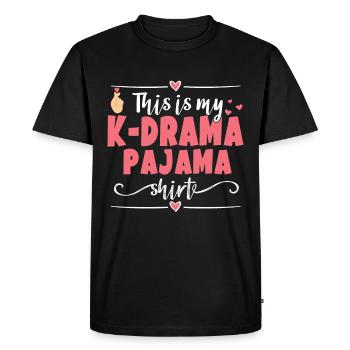 Fan d’amant de K-Drama Korean Drama Merch - T-shirt Premium bio Homme - noir - Devant - Nico (187cm)