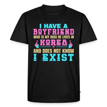 Drame coréen Merch K-Drama Lover Fan - T-shirt Premium bio Homme - noir - Devant - Nico (187cm)