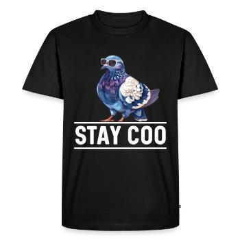 pigeon colombophile pigeon amateur d’oiseaux pigeon - T-shirt Premium bio Homme - noir - Devant - Nico (187cm)