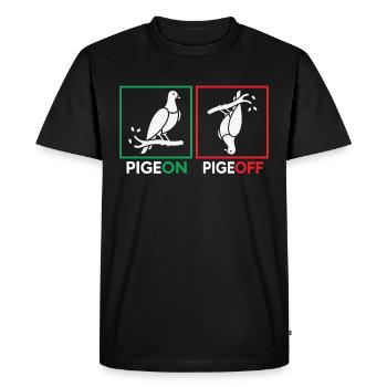 pigeon colombophile pigeon amateur d’oiseaux pigeon - T-shirt Premium bio Homme - noir - Devant - Nico (187cm)