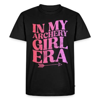 Archery Bowhunter Shooting Girls Arrow Hunting - Men's Premium Organic T-Shirt - black - Front - Nico (187cm)