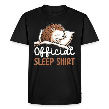 Officiel Sleeping House Hérisson PJ Sleeping - T-shirt Premium bio Homme - noir - Devant - Nico (187cm)