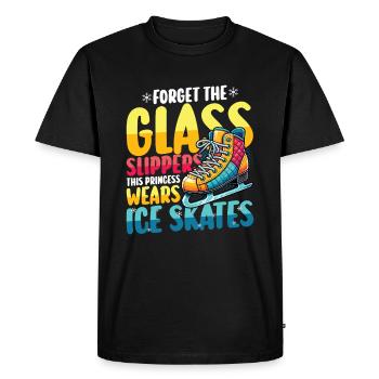 Patinage sur glace Patinage sur glace Patinage artistique - T-shirt Premium bio Homme - noir - Devant - Nico (187cm)