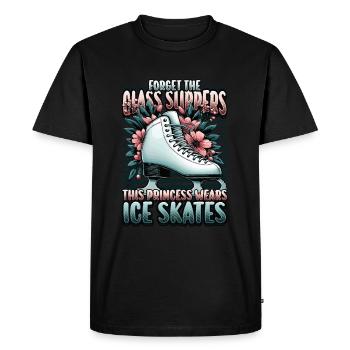 Patinage sur glace Patinage sur glace Patinage artistique - T-shirt Premium bio Homme - noir - Devant - Nico (187cm)