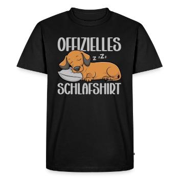Chemise de nuit officielle Teckel Chien teckel - T-shirt Premium bio Homme - noir - Devant - Nico (187cm)