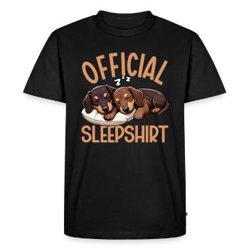 Chemise de nuit officielle Teckel Chien teckel - T-shirt Premium bio Homme - noir - Devant - Nico (187cm)